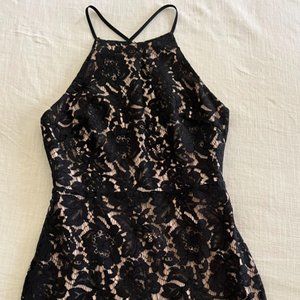 ASTR Open Back Black Lace dress size small - black